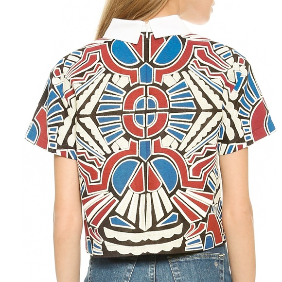 Sea, NY Embroidered Collar Top - Picture 3 of 8